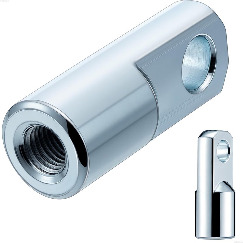 VIILOCK 2pcs Air Cylinder Rod Clevis End, M10x1.25 Female Thread I Type Connector Air Cylinder Accessories I-25/32 - Image 1